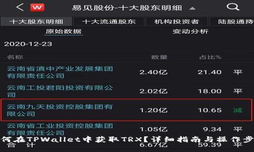 如何在TPWallet中获取TRX？详细指南与操作步骤